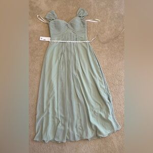 Azazie Dusty Sage Kaitlynn Gown